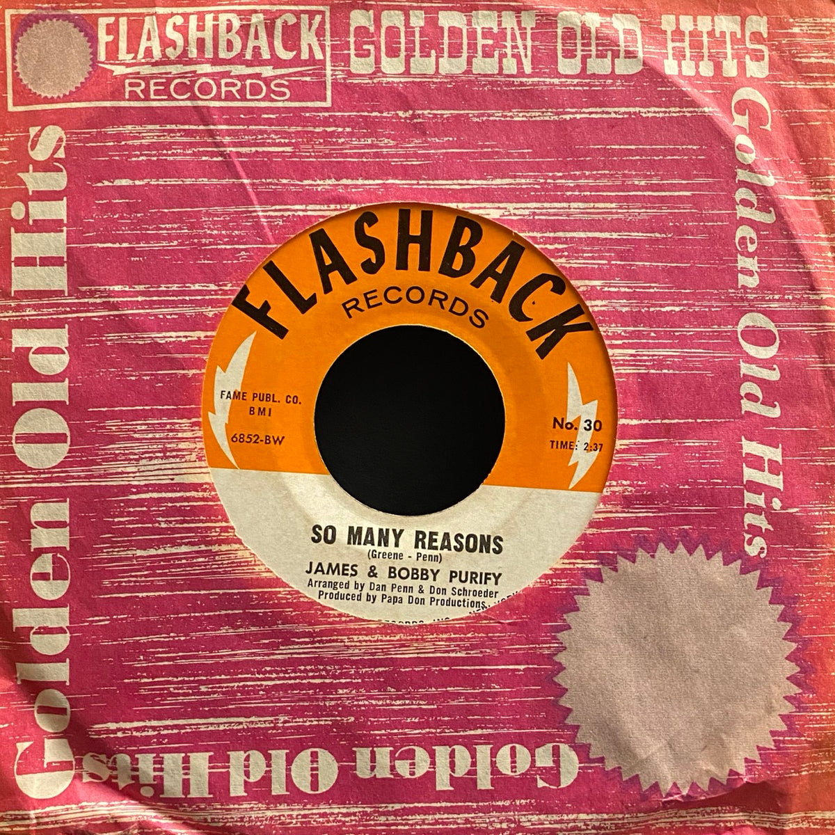 James & Bobby Purify – I'm Your Puppet / So Many Reasons [7"]