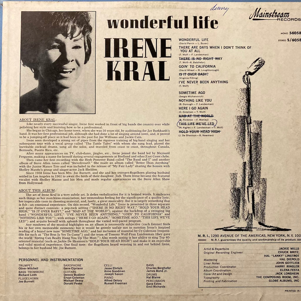Irene Kral - Wonderful Life