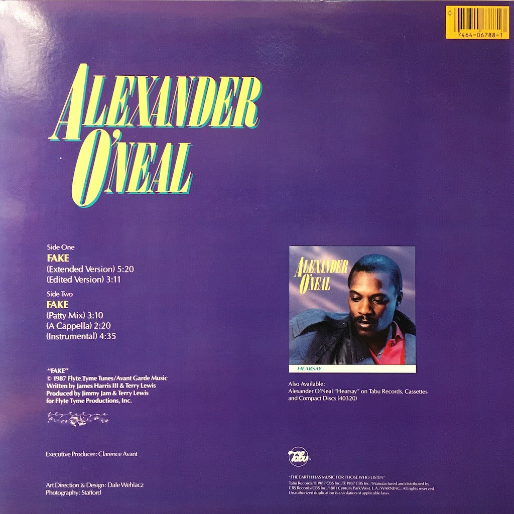 Alexander O'Neal - Fake 12"