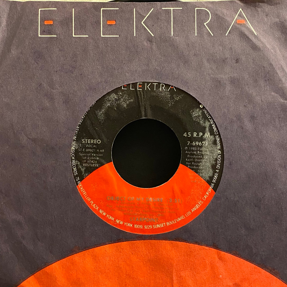 Starpoint – Object Of My Desire / Send Me A Letter [7"]