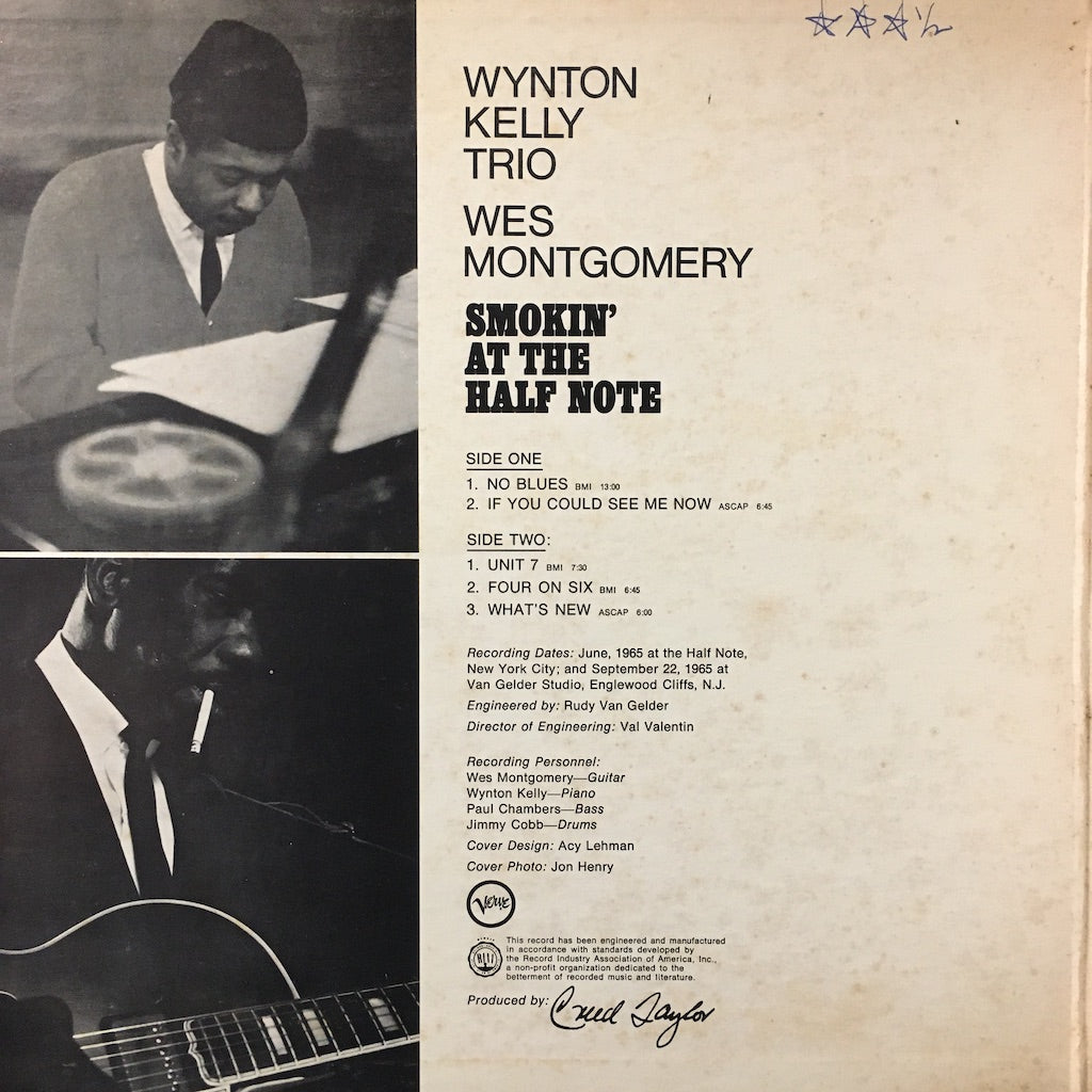 Wynton Kelly Trio/Wes Montgomery - Smokin' At The Half Note