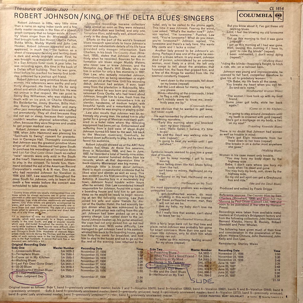 Robert Johnson - King Of The Delta Blues Singers