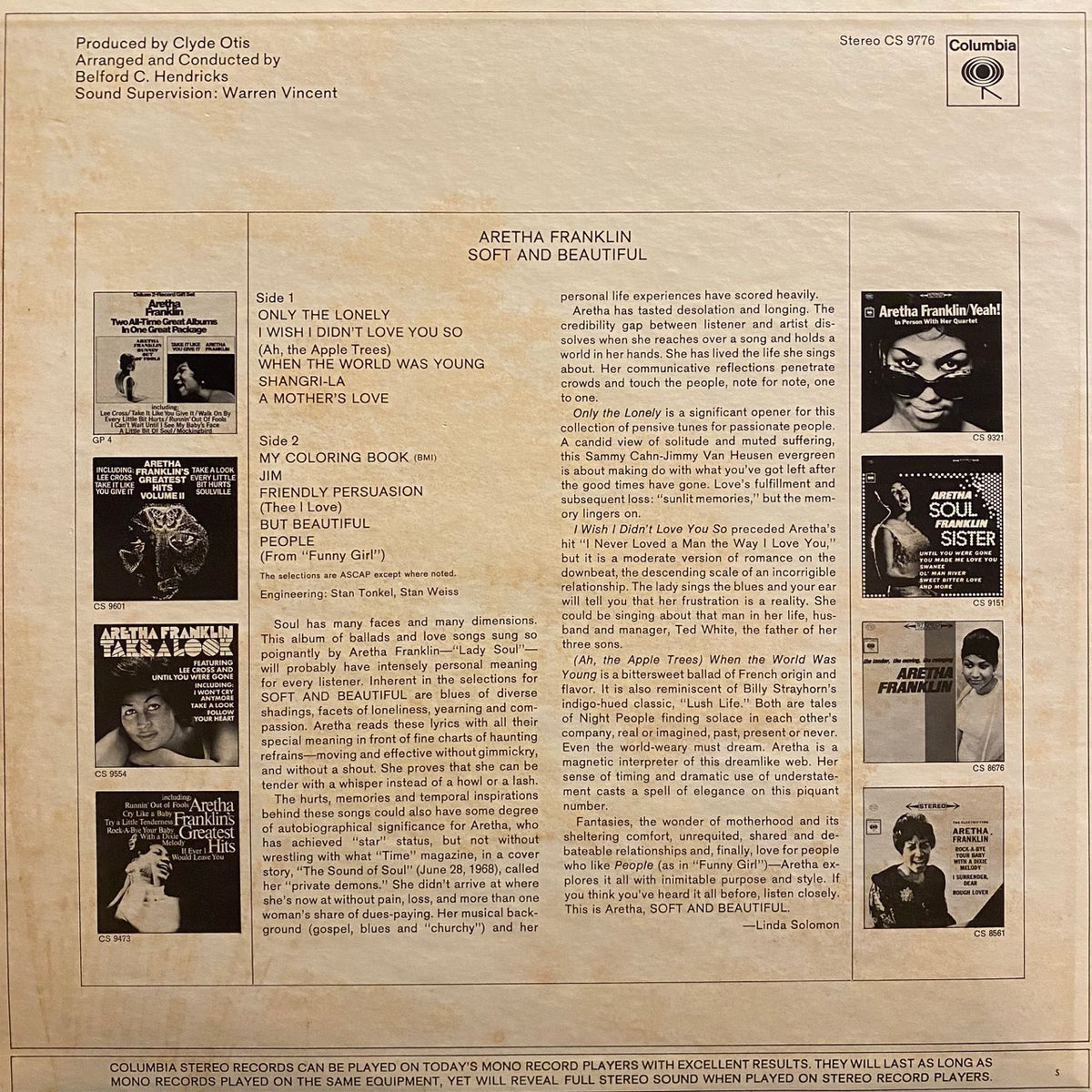 Aretha Franklin – Soft And Beautiful