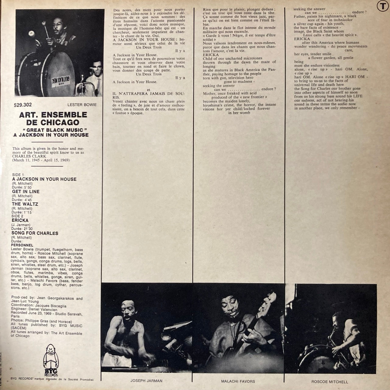 Art Ensemble Of Chicago - A.A.C.M., Great Black Music - A Jackson In Your House