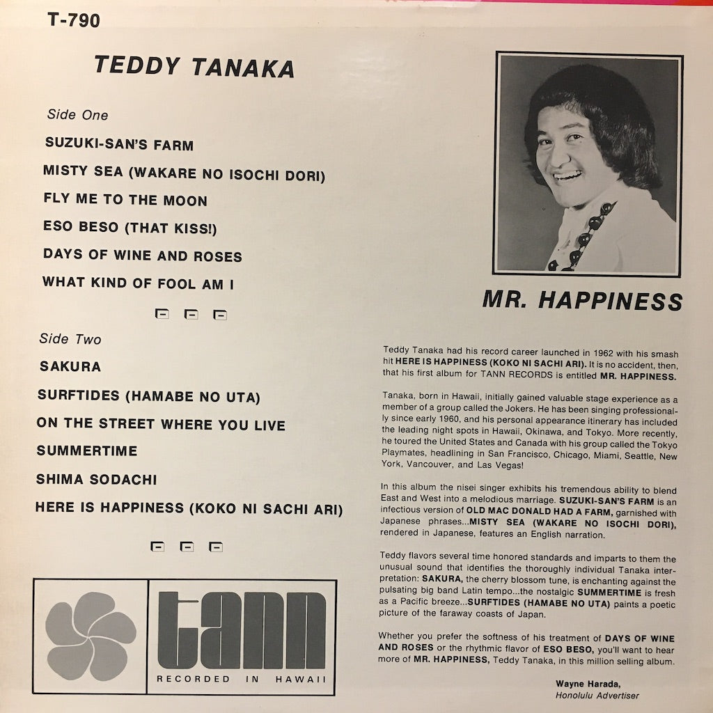 Teddy Tanaka - Mr Happiness