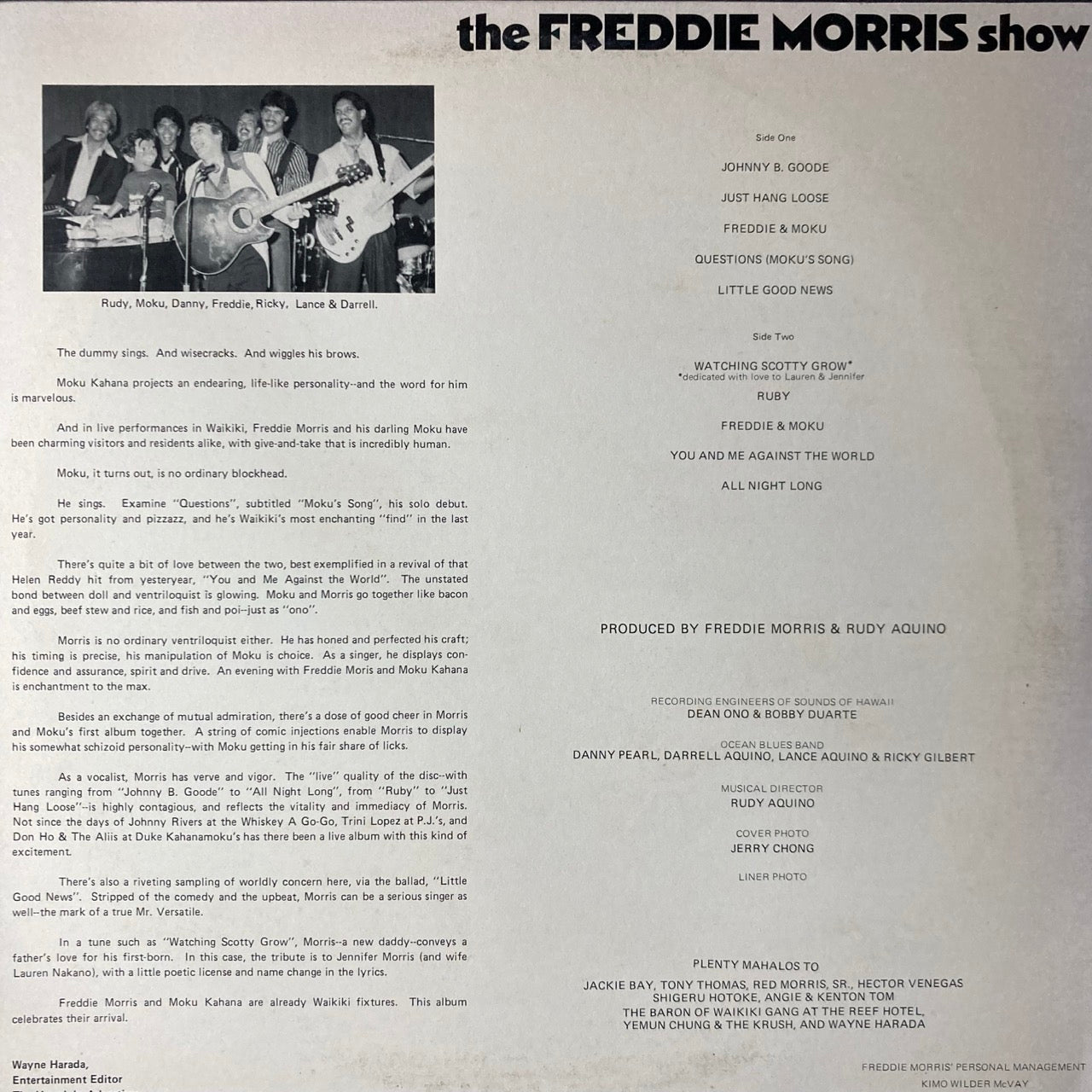 Kimo Wilder McVAY - The Freddie Morris Show ft. Moku Kahana Live at Waikiki Beach, Hawaii