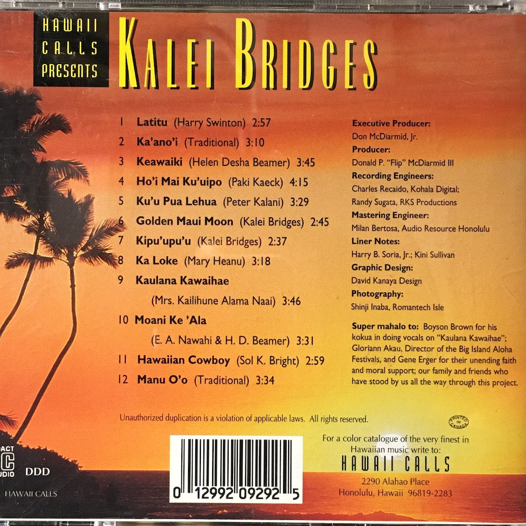 Kalei Bridges - Hawaii Calls [CD]