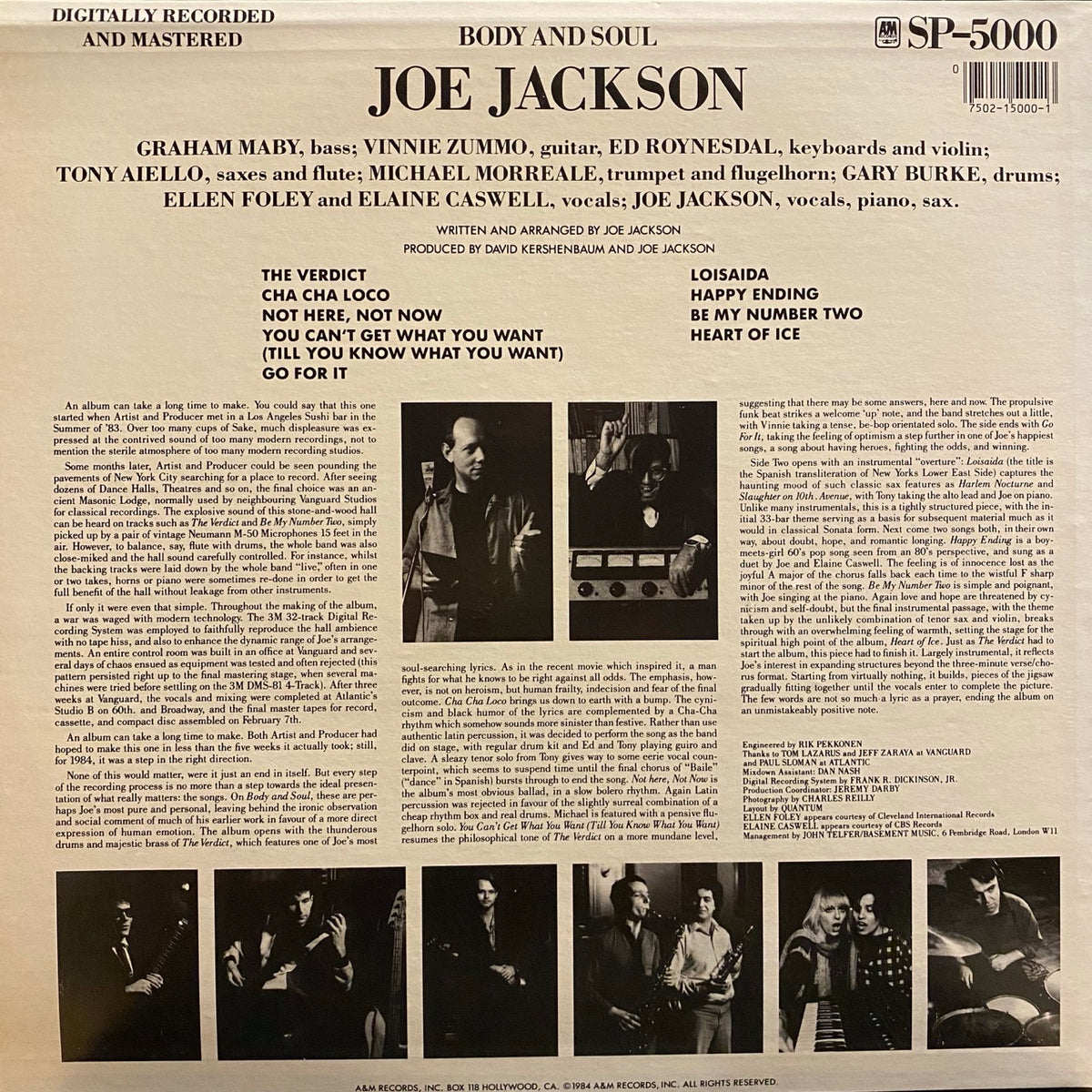 Joe Jackson – Body And Soul