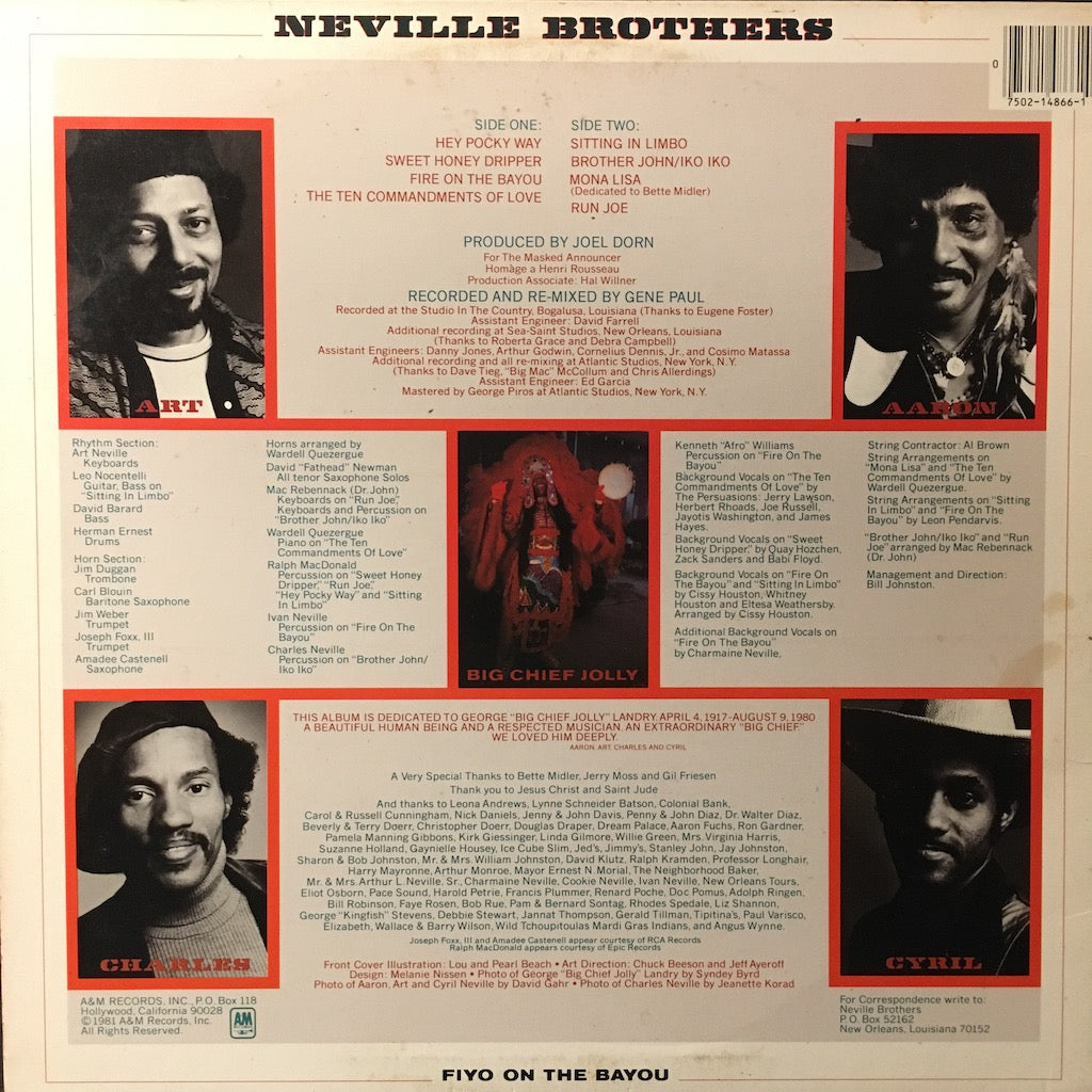 Neville Brothers - Fiyo On The Bayou