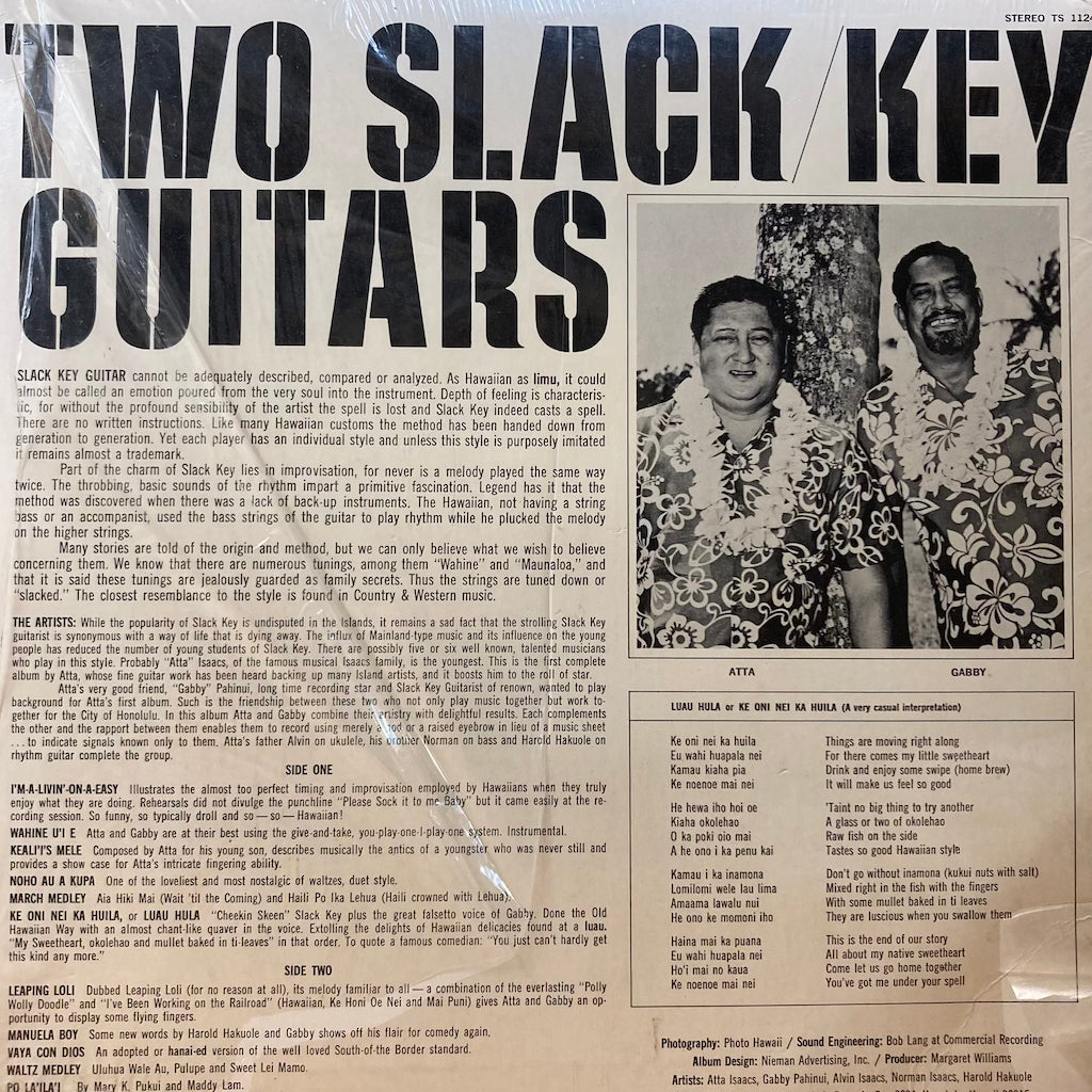 Two Slack Key Guitars - A Livin' On A Easy