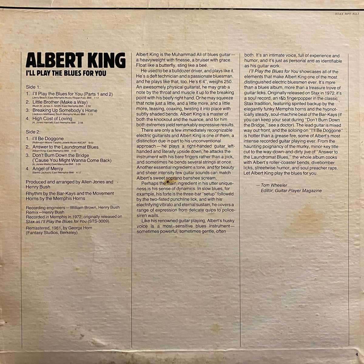 Albert King – I'll Play The Blues For You