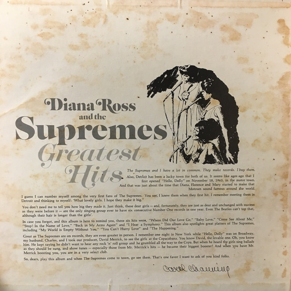 Diana Ross and The Supremes - Greatest Hits 2LP