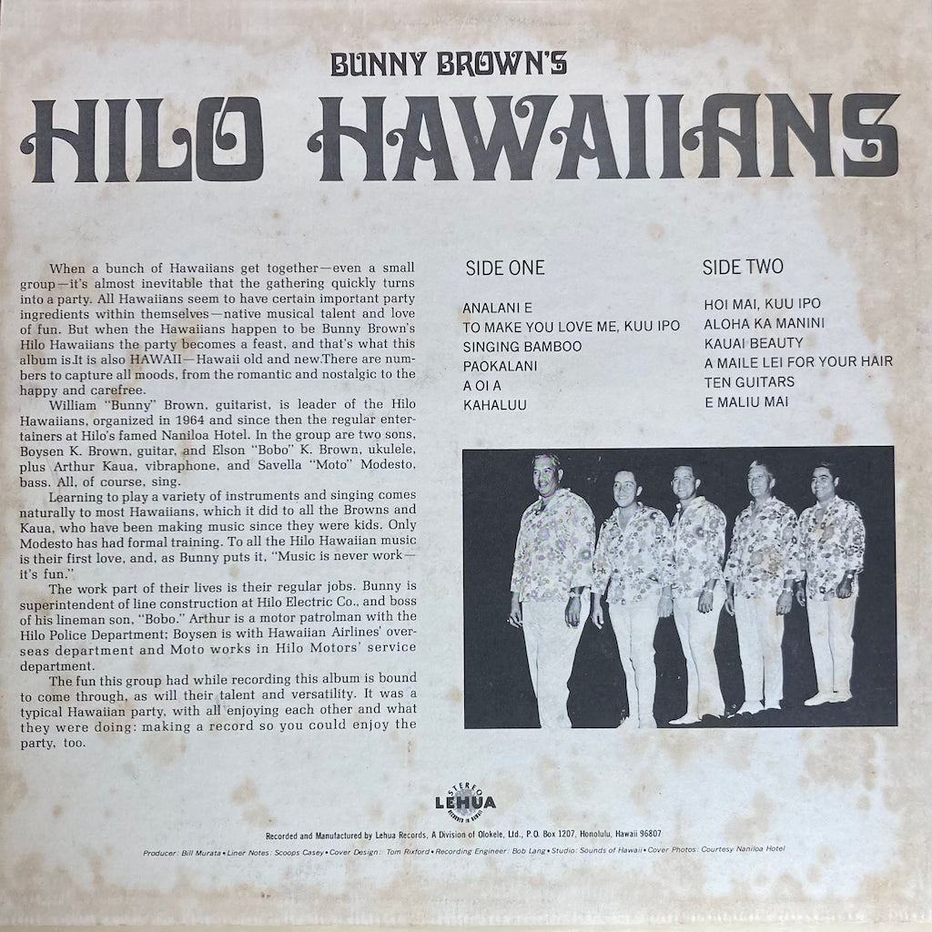 Bunny Brown's - Hilo Hawaiians