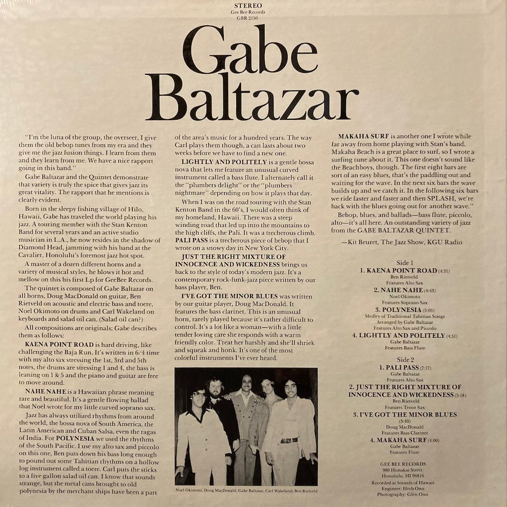 Gabe Baltazar - Gabe Baltazar [SEALED]