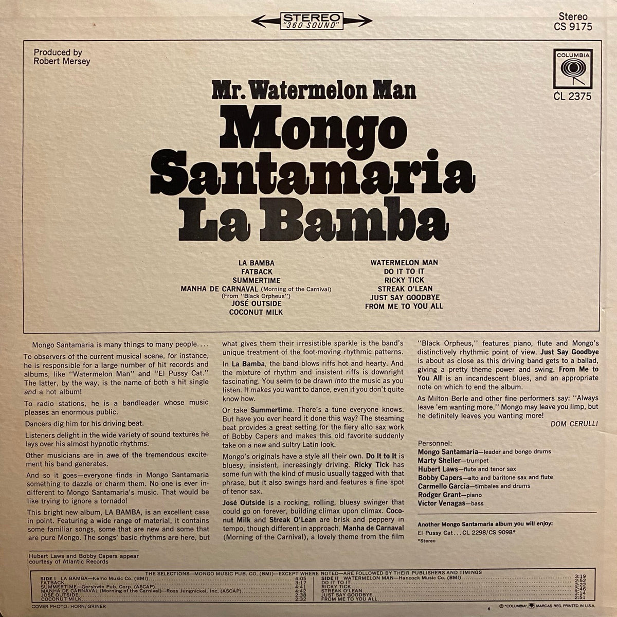 Mongo Santamaria – La Bamba