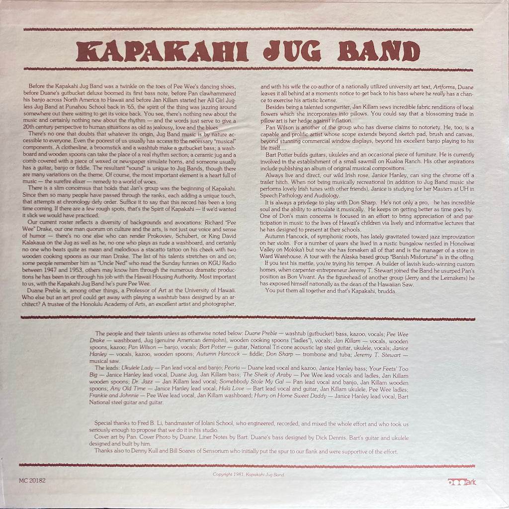 Kapakahi Jug Band - Kapakahi Jug Band