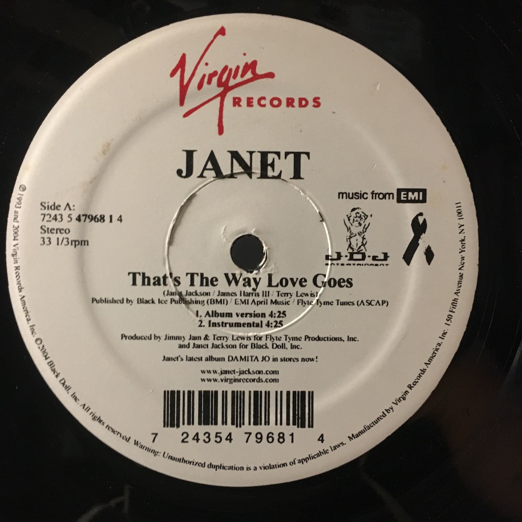Janet Jackson - That's The Way Love Goes [12"]