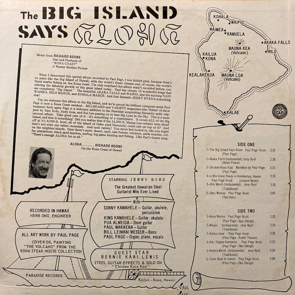 Paul Page And His Paradise Music – The Big Island Says Aloha