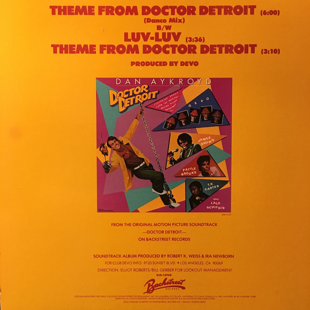 Devo - Theme From Doctor Detroit