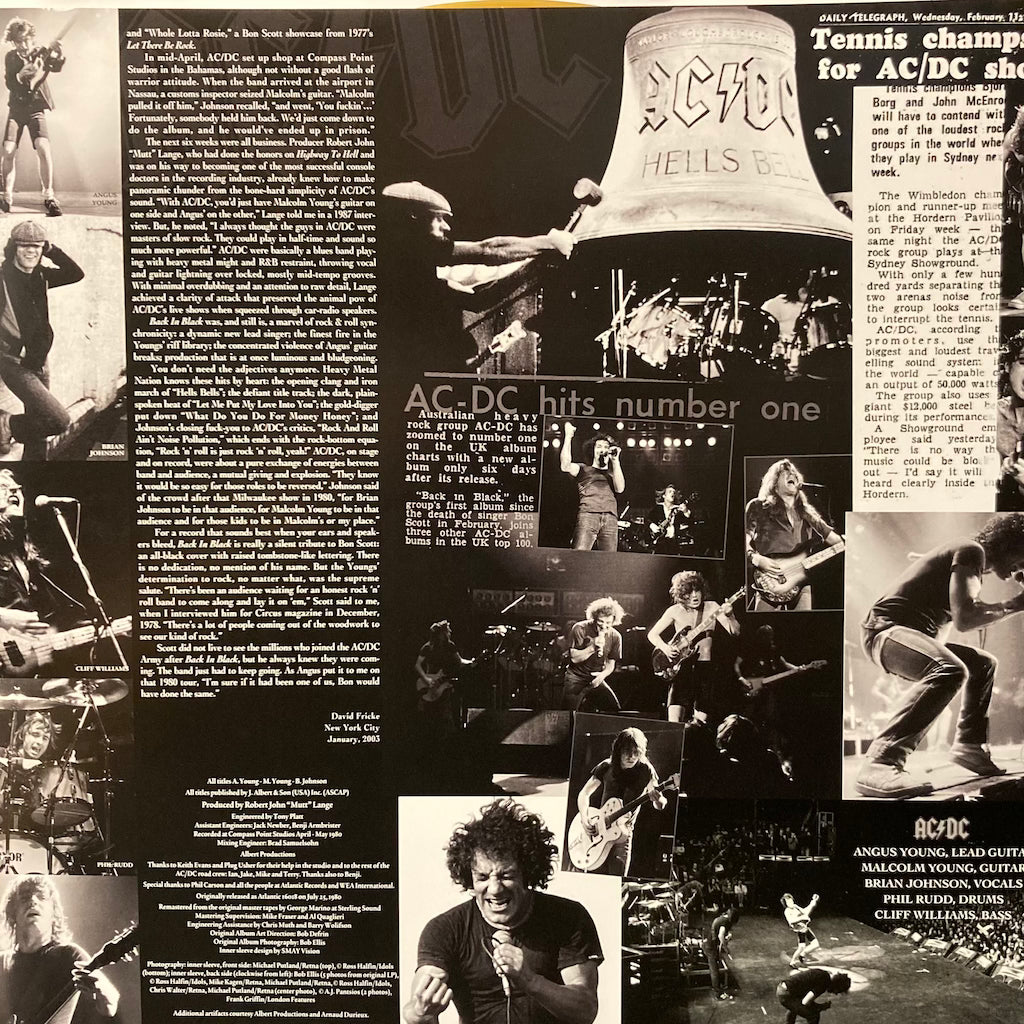 AC/DC - Back In Black [Colored Gold Vinyl]