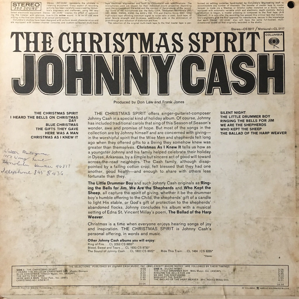 Johnny Cash - The Christmas Spirit