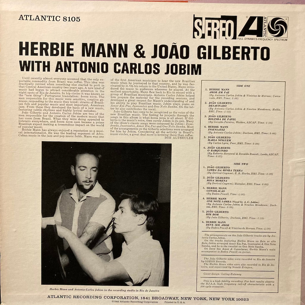 Herbie Mann & Joao Gilberto - Herbie Mann & Joao Gilberto with Antonio Carlos Jobim