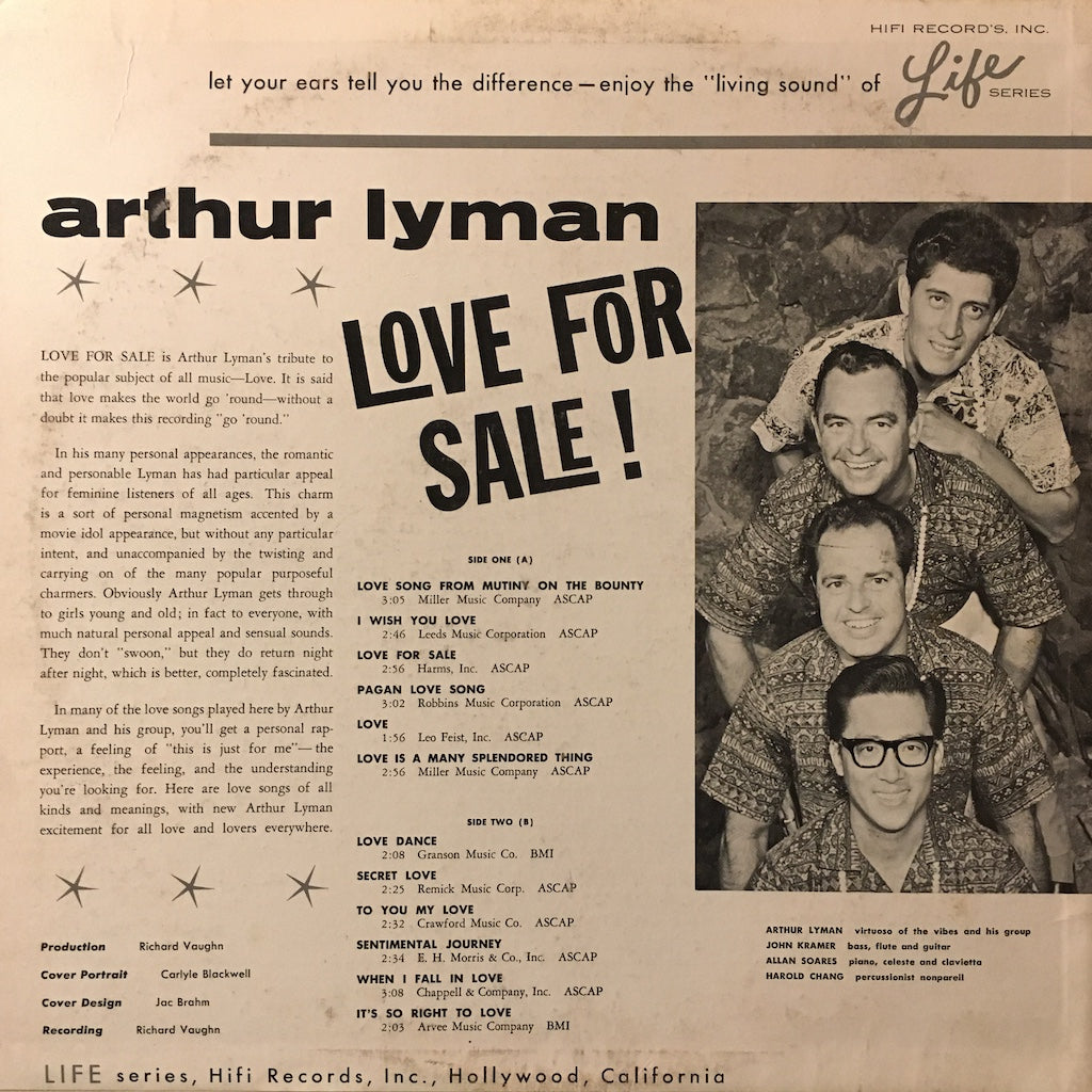 Arthur Lyman - Love For Sale!