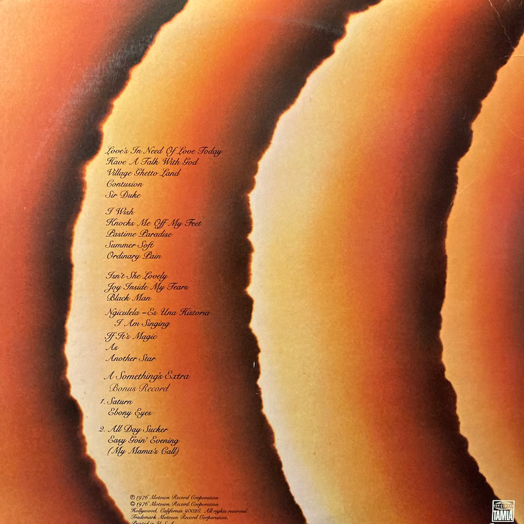 Stevie Wonder - Songs In The Key Of Live [Includes 7"]