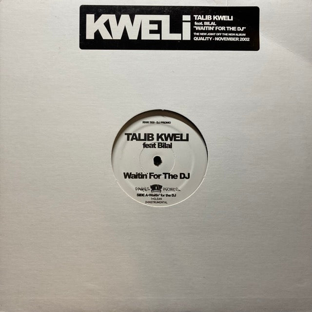 Talib Kweli ft. Bilal - Waitin' For The DJ [Promo - 12"]