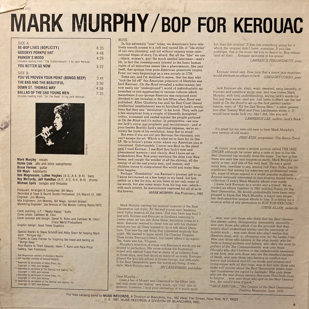 Mark Murphy - Bop For Kerouac