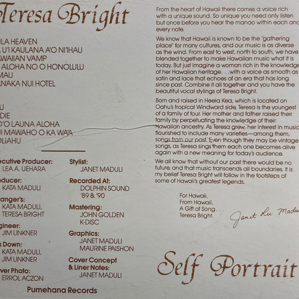 Teresa Bright - Self Portrait [CD]
