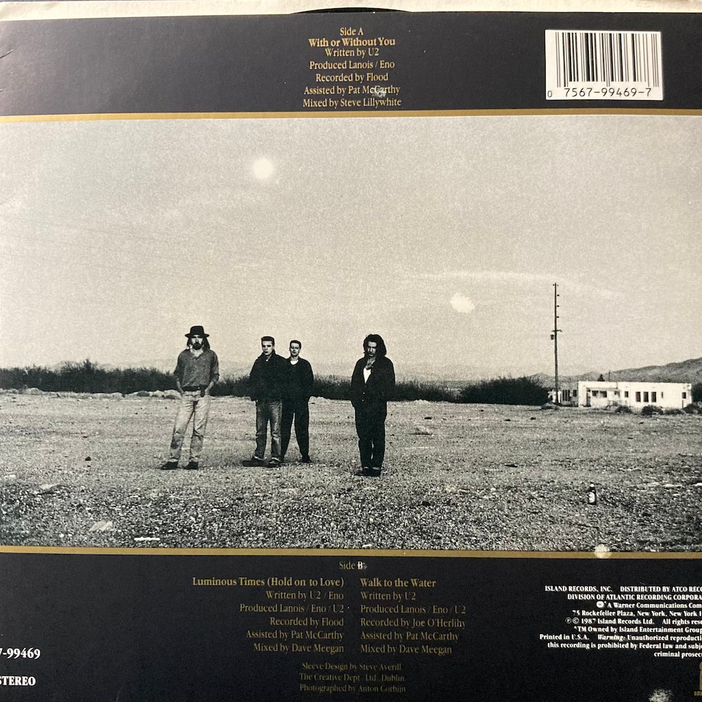 U2 - With Or Without You/Luminous Times (Hold on to Love) [7"]