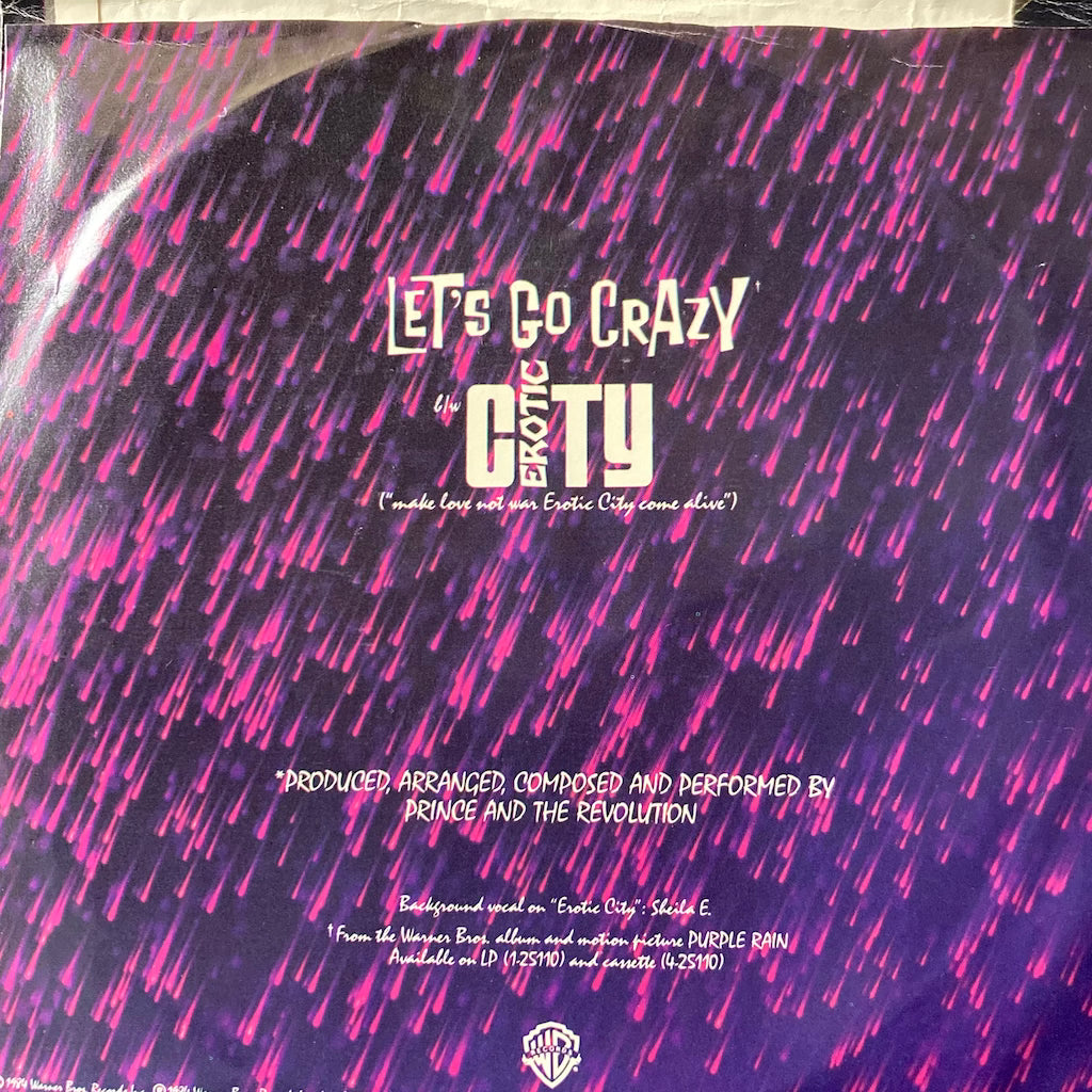 Prince and The Revolution - Let's Go Crazy/Erotic City [7"]