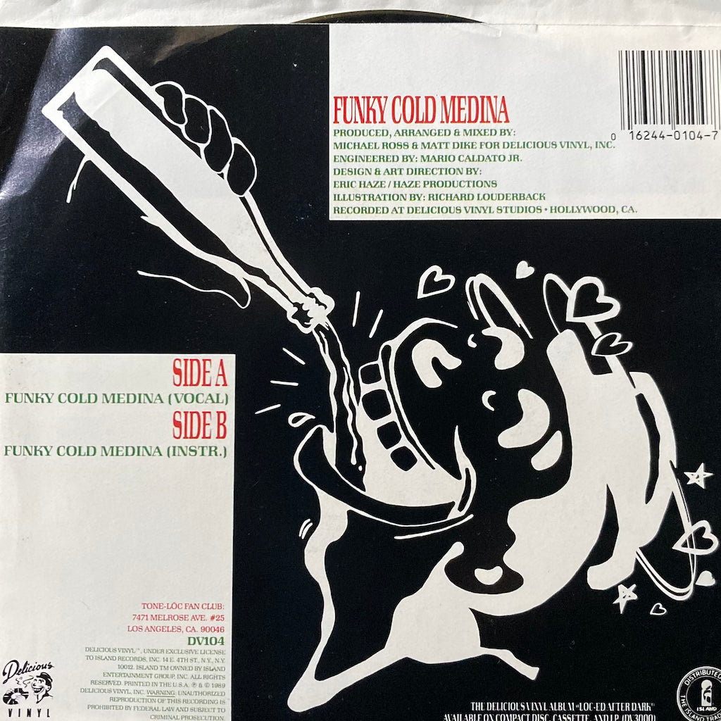 Funk Cold Medina - Funky Cold Medina (Vocal)/Funky Cold Medina (Instrumental) [7"]