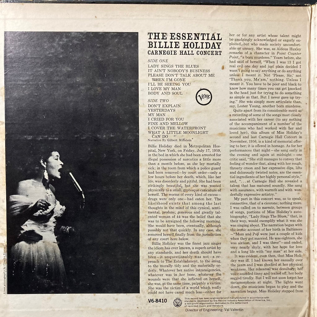 Billie Holiday - The Essential Billie Holiday, Carnegie Hall Concert Live