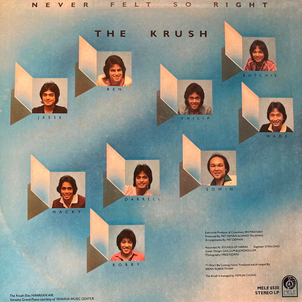The Krush - Never Felt So Right