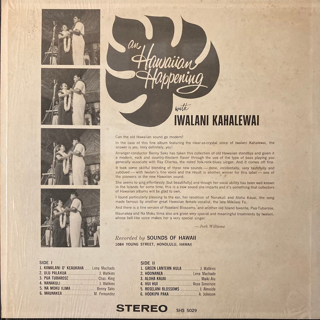 Iwalani Kahalewai - Hawaiian Happening