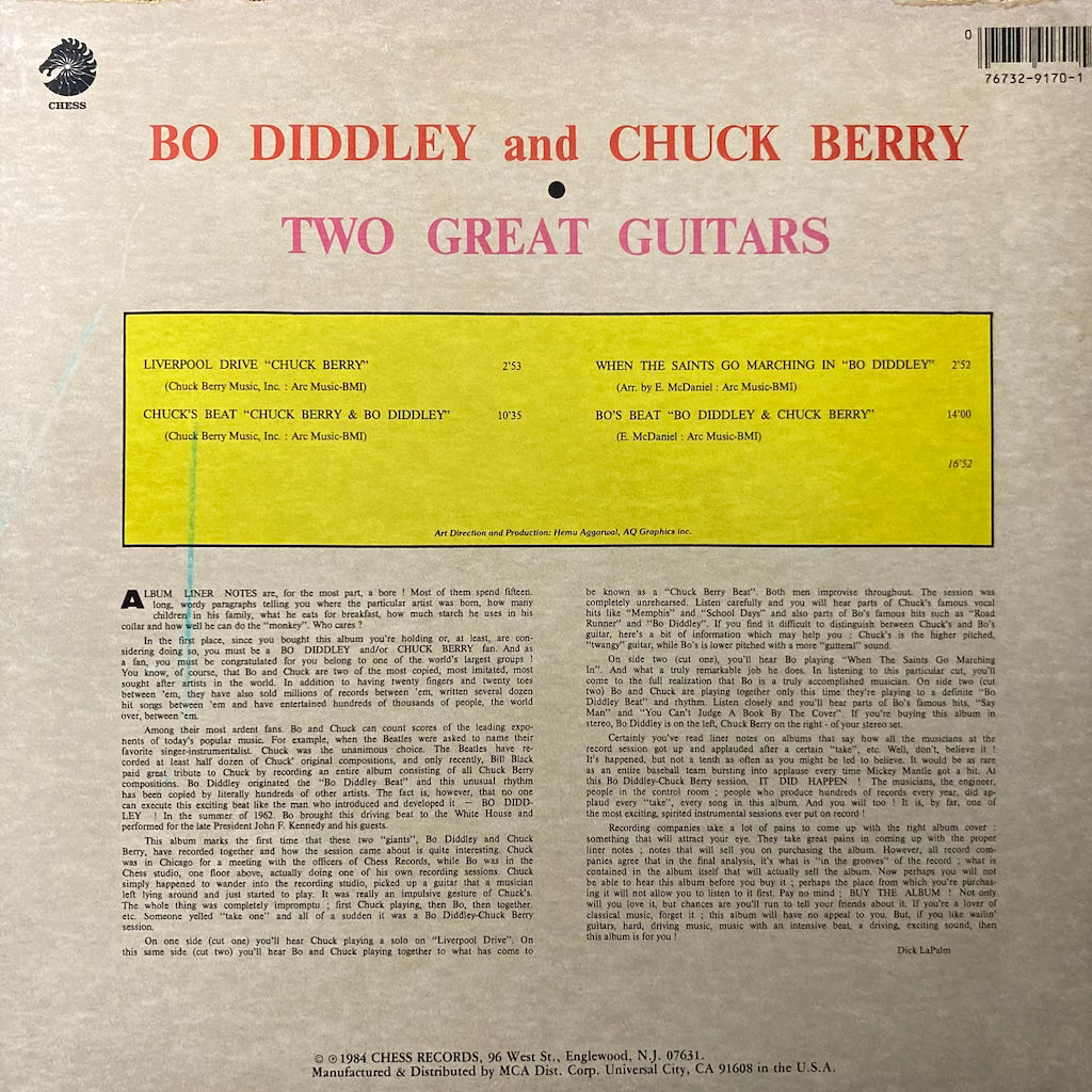 Bo Diddley/Chuck Berry - Two Great Guitars