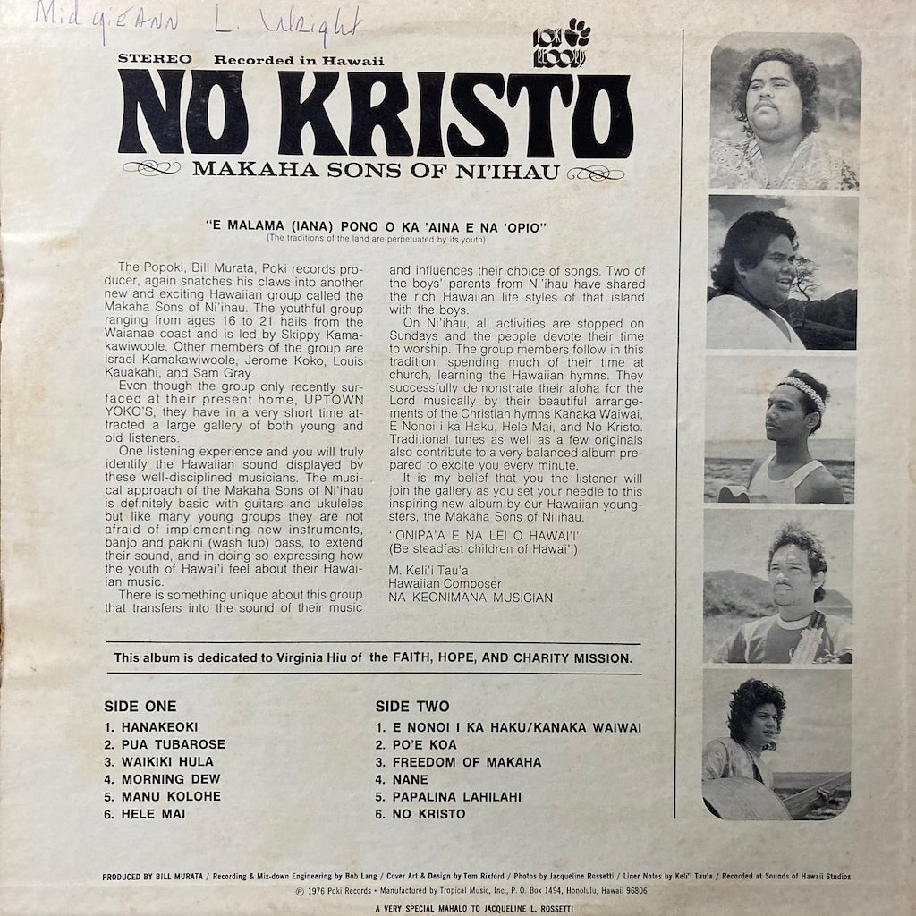 Makaha Sons Of Ni'ihau - No Kristo