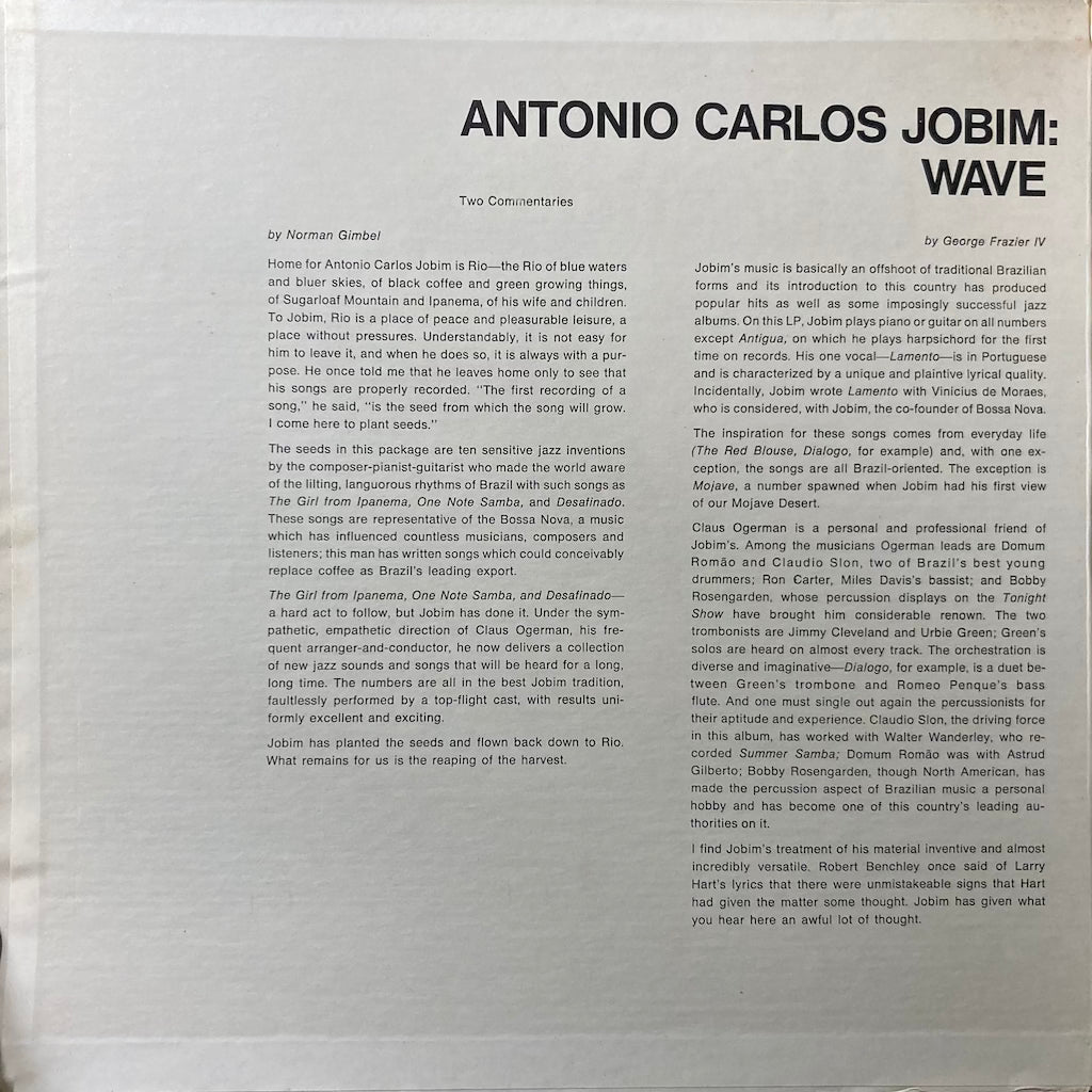 Antonio Carlos Jobim - Wave