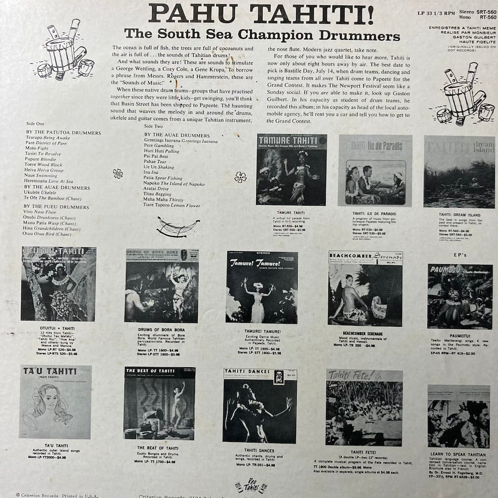 Pahu Tahiti - Authentic Drums Of The South Seas