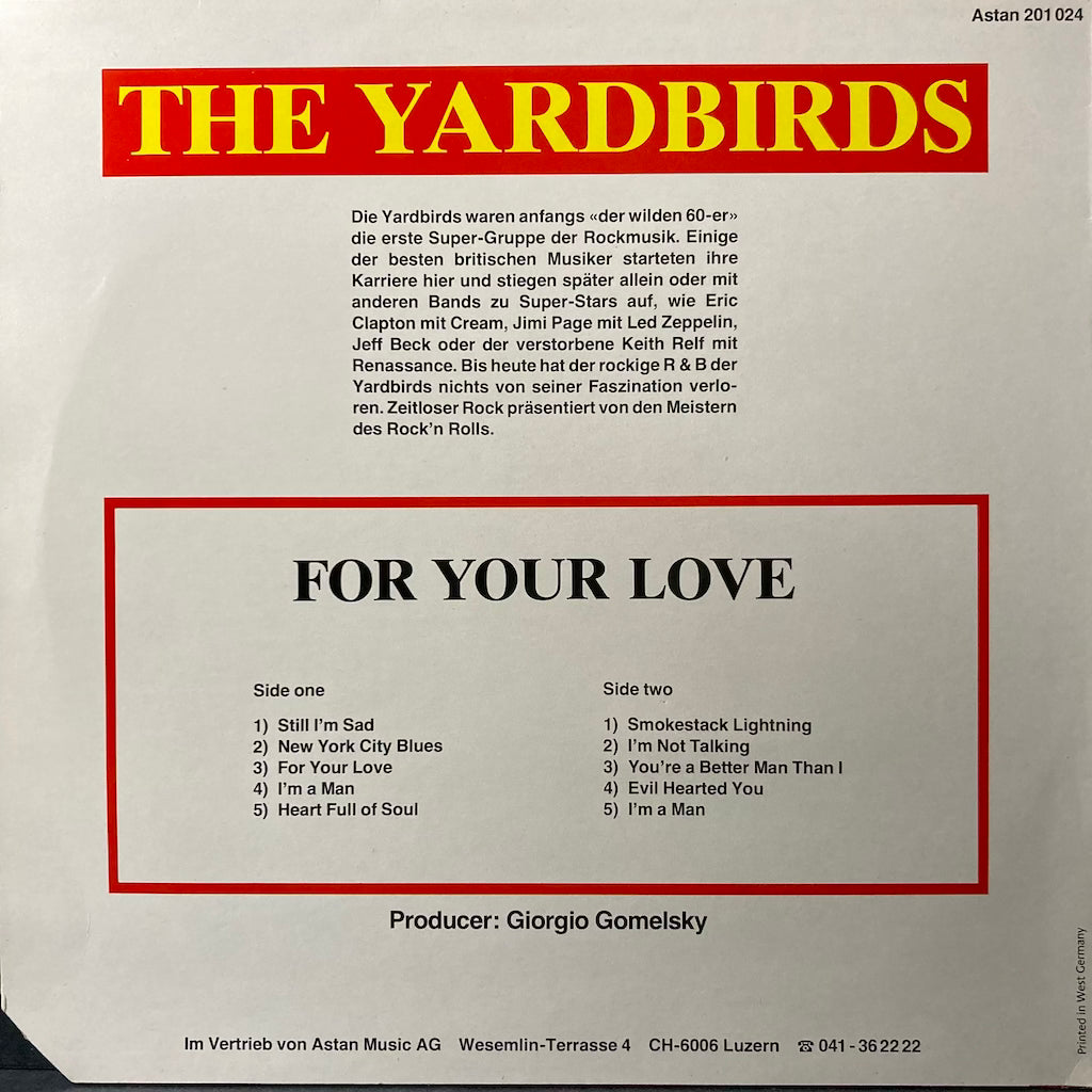 The Yardbirds - Gor Your Love