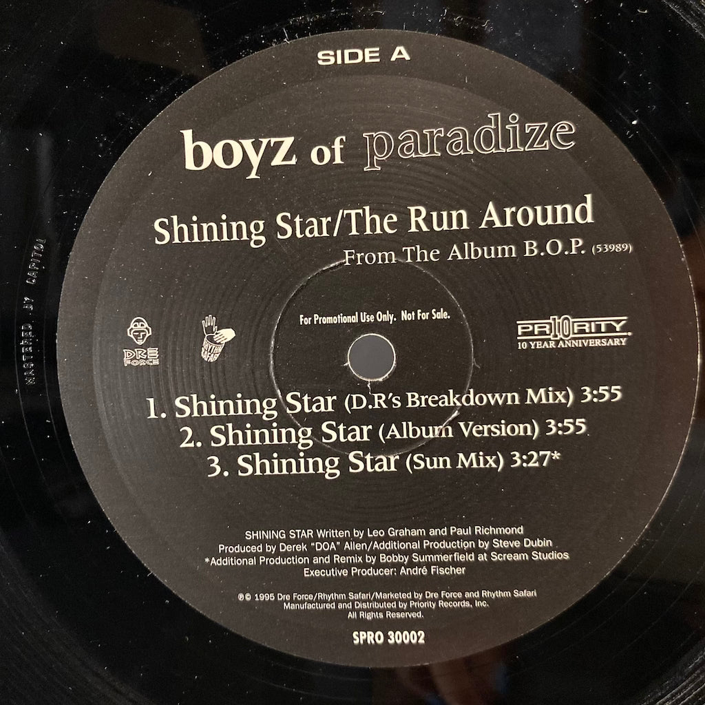 Boyz Of Paradise - Shinning Star/The Run Around [12']