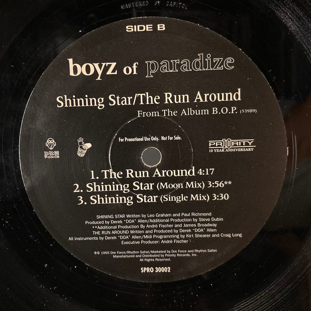 Boyz Of Paradise - Shinning Star/The Run Around [12']