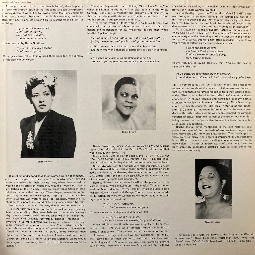 V/A - Mean Mothers - Independent Women's Blues, Volume I