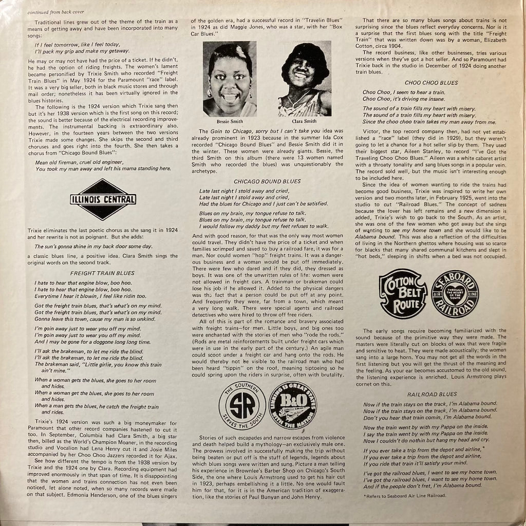 V/A - Sorry I Can't Take You - Women's Railroad Blues
