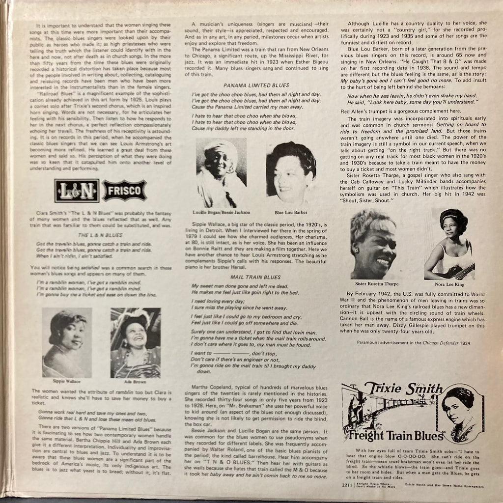 V/A - Sorry I Can't Take You - Women's Railroad Blues