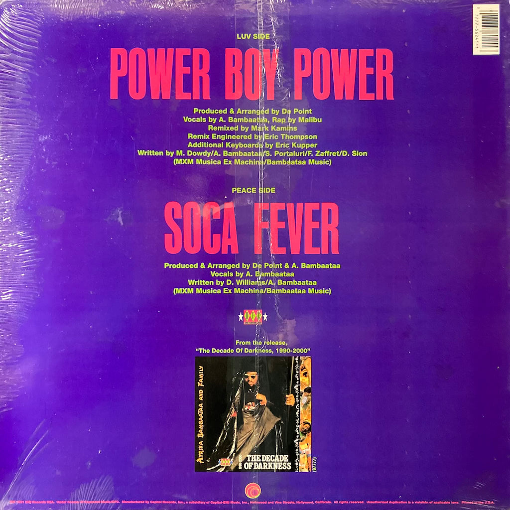 Afrika Bambaataa - Power Boy Power/Soca Fever [12"]