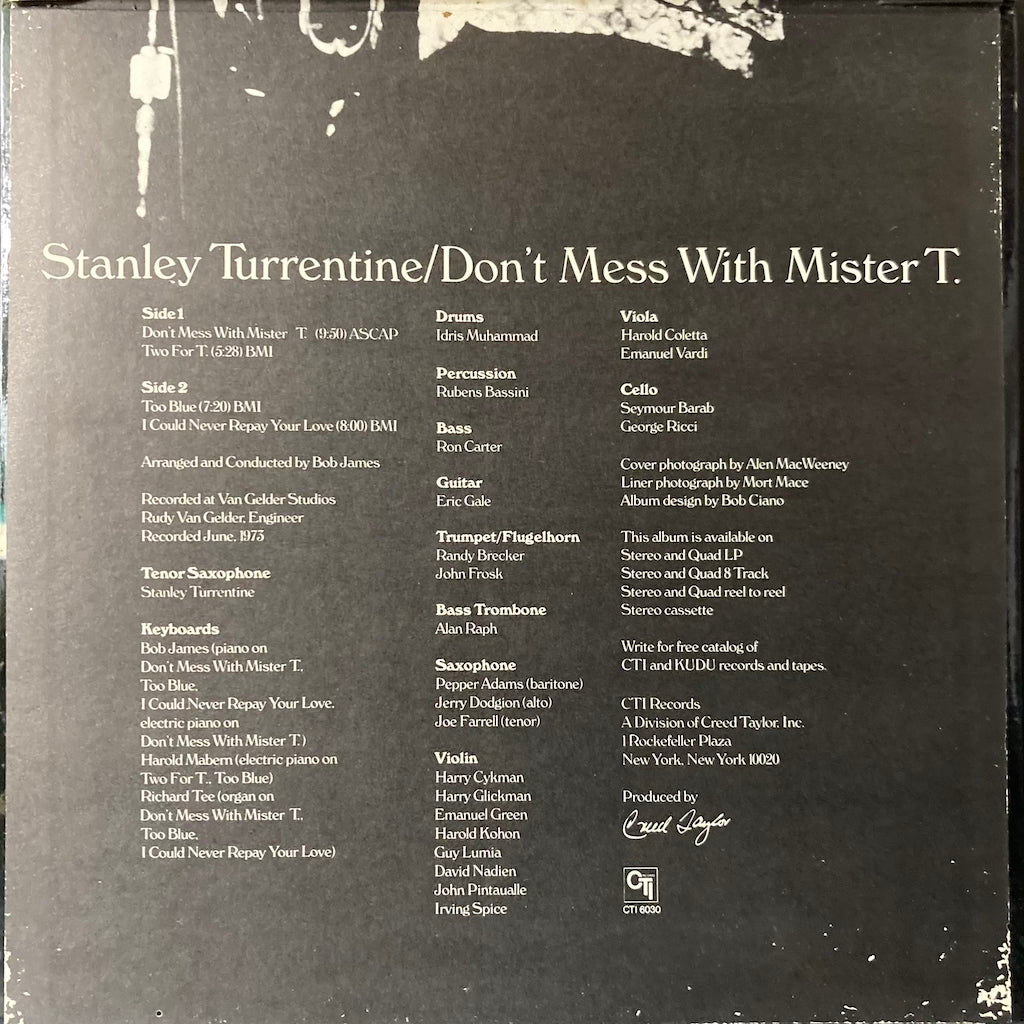 Stanley Turrentine - Don't Mess With Mister T.