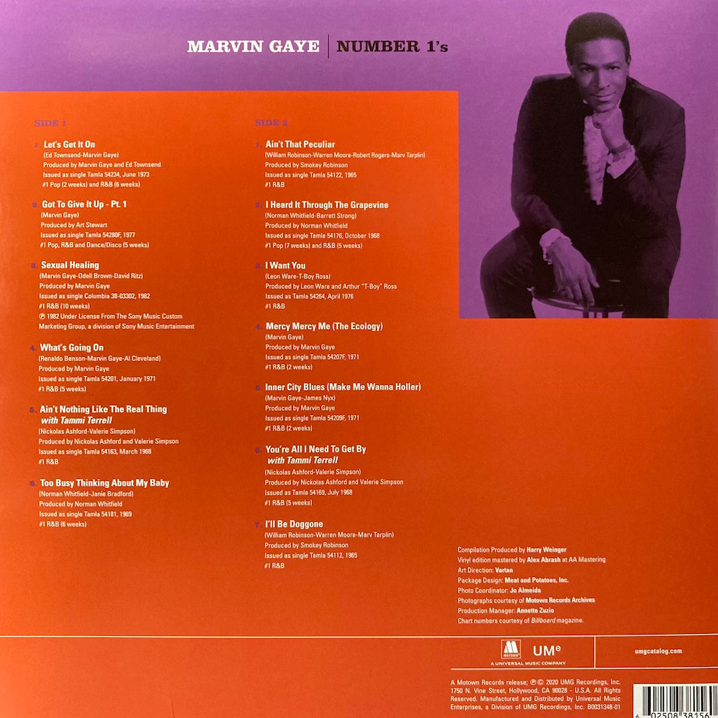 Marvin Gaye - Number Ones [Purple Translucent Vinyl]